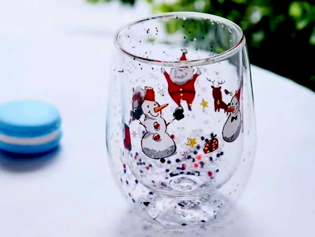 A.W. Christmas Double Wall Clear mug Discount