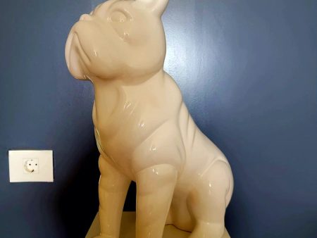 A.W. Ceramic Bulldog White 52 cm Fashion