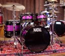 Natal  The Originals  Split Lacquer UFX 4-Piece Shell Pack in Black & Pink Sparkle For Discount