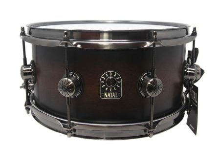 Natal Originals Walnut 14  x 6.5  Snare Drum in Vintage Burst Fashion