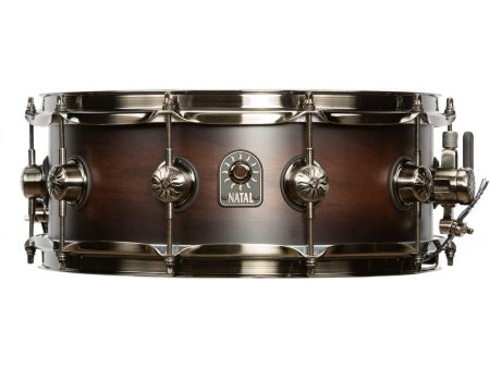 Natal Originals Walnut 14  x 5.5  Snare Drum in Vintage Burst Cheap