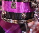 Natal  The Originals  Split Lacquer TRC 4-Piece Shell Pack in Black & Pink Sparkle on Sale