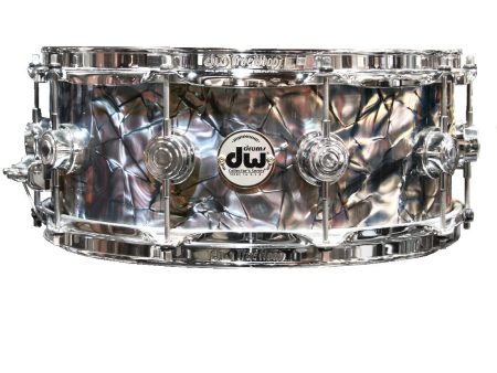 DW Collectors Series 14  x 5.5  Snare Drum in Grey Marine Online Hot Sale