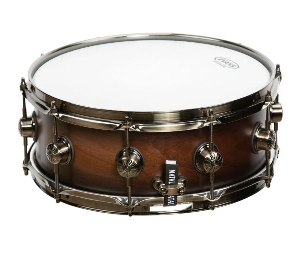 Natal Originals Walnut 14  x 5.5  Snare Drum in Vintage Burst Cheap