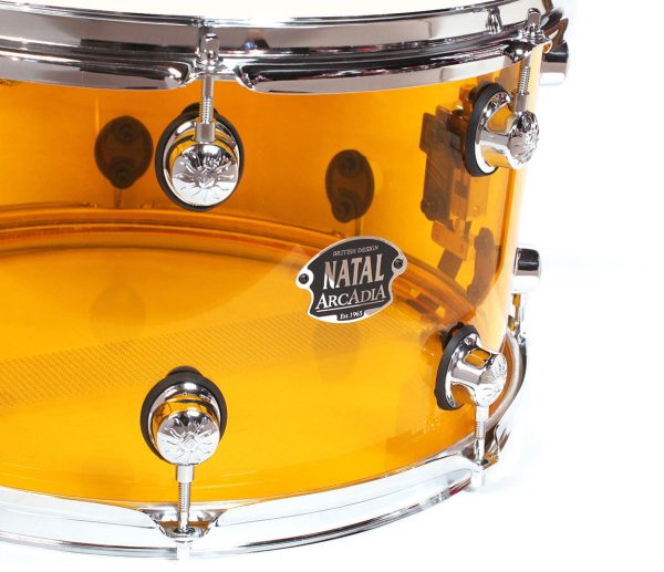 Natal Arcadia 14  x 8  Arcadia Acrylic Snare Drum in Transparent Orange Online