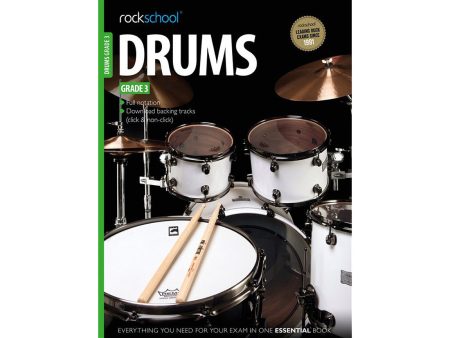 Rock School Drums Grade 3 Book Online Sale