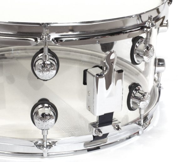 Natal Arcadia 14  x 6.5  Arcadia Acrylic Snare Drum in Transparent Clear Acrylic on Sale