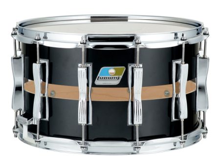 Ludwig 14  x 8  Coliseum Snare Drum in Black Cortex Hot on Sale