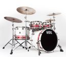 Natal  The Originals  Split Lacquer 4-Piece Shell Pack in Red Sparkle Piano White Fashion