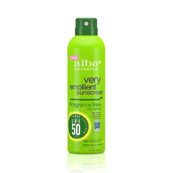 Alba Botanica Sunsreen, Clear Spray, Fragrance Free, 6fl oz on Sale