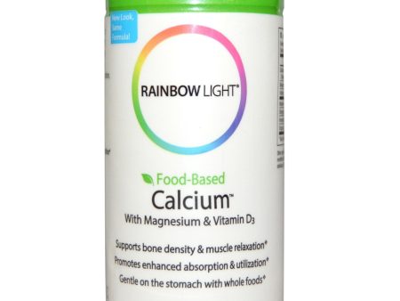 Rainbow Light, Food-Based Calcium With Magnesium & Vitamin D3, 90 Tablets Online Sale