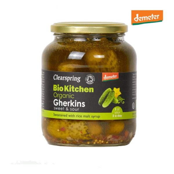 Clear Spring Demeter Organic Gherkins (Sweet & Sour) 680g Cheap