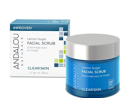 Andalou Naturals, Clarify Lemon Sugar Facial Scrub, 1.7 oz Discount