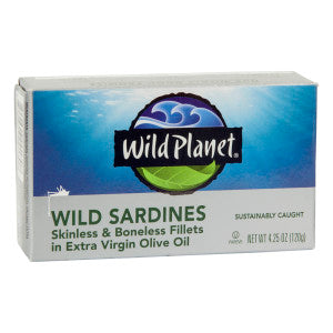 Wild Planet, Sardines Skinless & Boneless in EVOO, 4.25 oz Sale