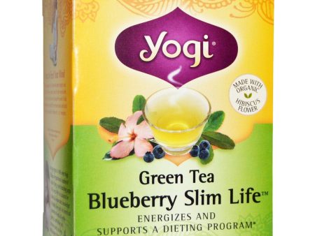 Yogi Tea, Green Tea Blueberry Slim Life, 16 Tea Bags Supply