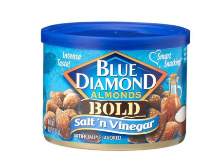 Blue Diamond Almond Bold Salt N Vinegar Can 170g For Discount