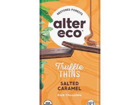 Alter Eco, Salted Caramel Dark Chocolate Truffle Thins Bar 2.96 oz Cheap