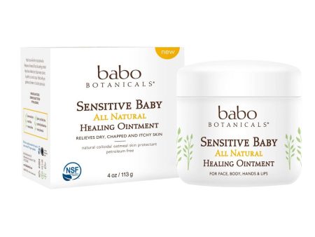 Babo Botanicals, Sensitive Baby Fragrance Free Healing Ointment, 4 oz Supply