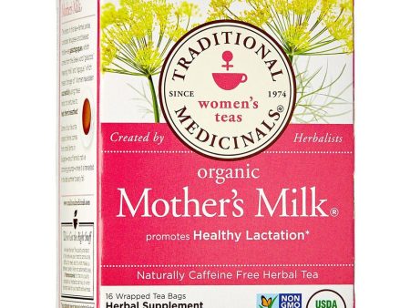 Traditional Medicinals, Organic Mother s Milk, Caffeine Free, 16 Wrapped Tea Bags Online Hot Sale