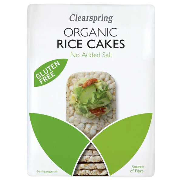 Clear Spring Organic Rice Cakes - No Added Salt 130g For Sale