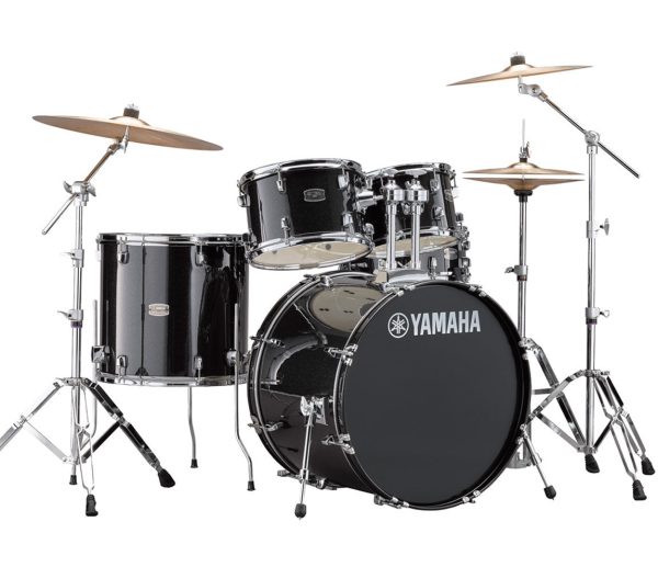 Yamaha Rydeen 22  US Fusion Drum Kit with Hardware in Black Glitter Online Sale