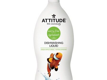 Attitude, Green Apple & Basil Dishwashing Liquid, 23.7 fl. oz. Fashion