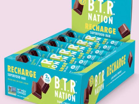 B.T.R Nation, Recharge Superfood Bar, Dark Chocolate Brownie, 35 G Online Hot Sale