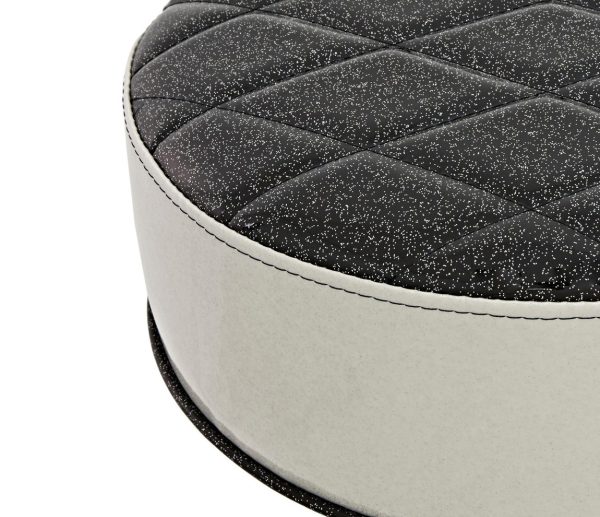 Natal H-ST-DTBW Drum Throne - White Round Seat with Black Top Cheap