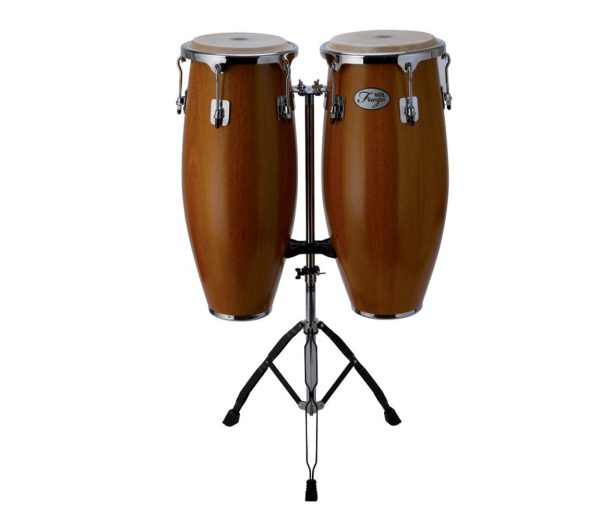 Natal 10  & 11  Natural Wood 2 Stand Matt Honey Congas Cheap