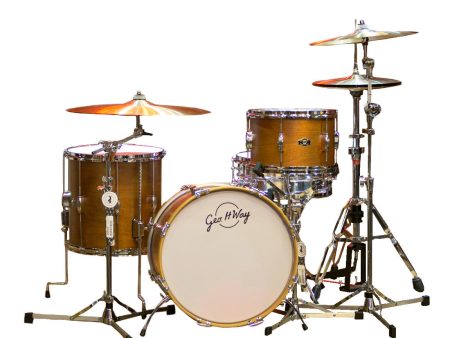 George Way Tradition Tuxedo Mahogany 3-Piece Drum Kit Supply