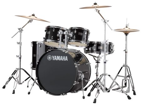 Yamaha Rydeen 22  US Fusion Drum Kit with Hardware in Black Glitter Online Sale