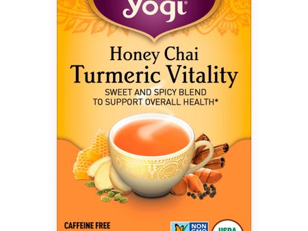 Yogi Tea, Honey Chai Turmeric Vitality, 16 Tea Bags on Sale