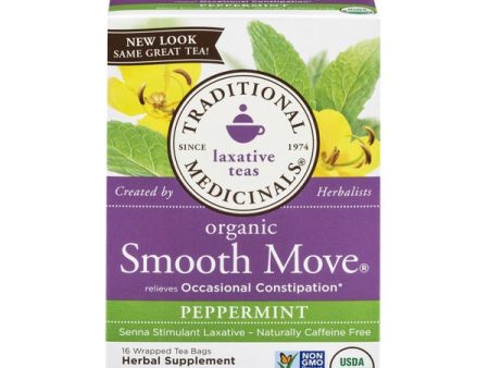 Traditional Medicinals, Organic Smooth Move Peppermint Tea, 16 bags Discount