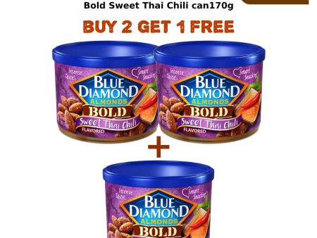 Blue Diamond Almond Bold Sweet Thai Chili Can 170g (2 + 1 Free) Online