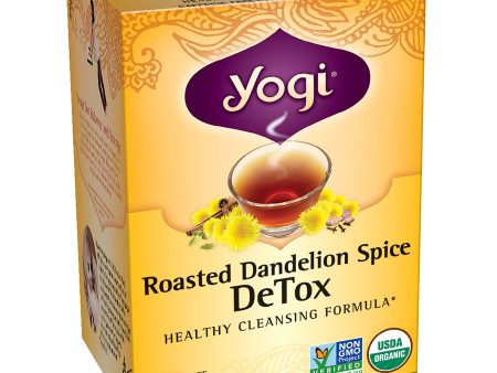 Yogi Tea, Organic Roasted Dandelion Spice DeTox Herbal Tea, 16 tea bags For Discount