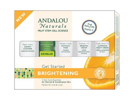 Andalou Naturals, Brightening Kit, 5pc For Cheap