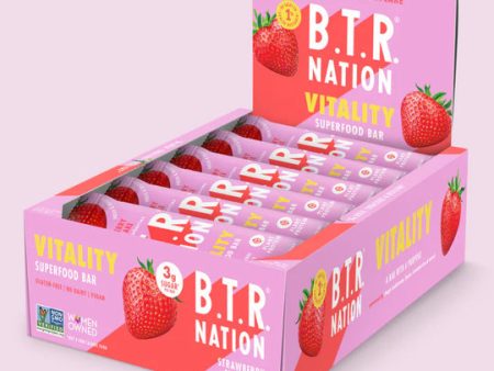 B.T.R Nation, Vitality Superfood Bar, Strawberry Shortcake, 35 G Online