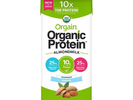 Orgain Organic Almond Milk Vanilla - Unsweetened Online now