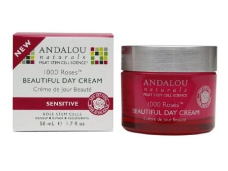 Andalou Naturals, 1000 Roses Beautiful Day Cream, 1.7 fl oz Online Hot Sale