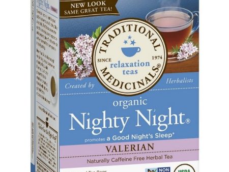 Traditional Medicinals, Organic Nighty Night Valerian Tea, 16bags For Discount