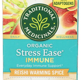 Traditional Medicinals, Stress Ease Tea, Immune - 16BG For Cheap