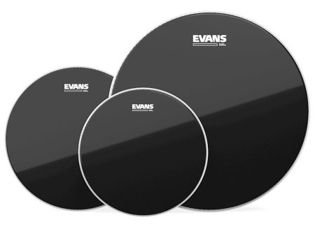 Evans Black Chrome Fusion Tom Pack - 10 , 12 , 14  Online Sale