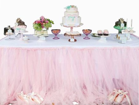 Tulle Table Cloth Pink (TCP) Online