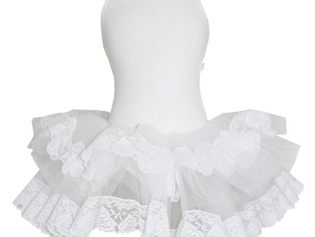 White Lace Tutu Dress (TUTUL) Hot on Sale