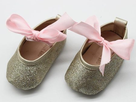 Baby Ballet Pumps | Glitter Gold For Discount